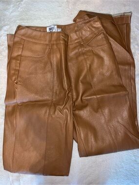 Princess Polly Brown Faux Leather Pants